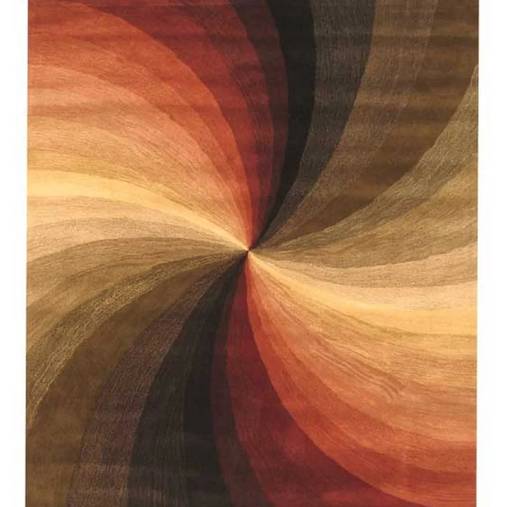 Prismatic Swirl Hand-Tufted Wool Rug - Picture 1 of 3